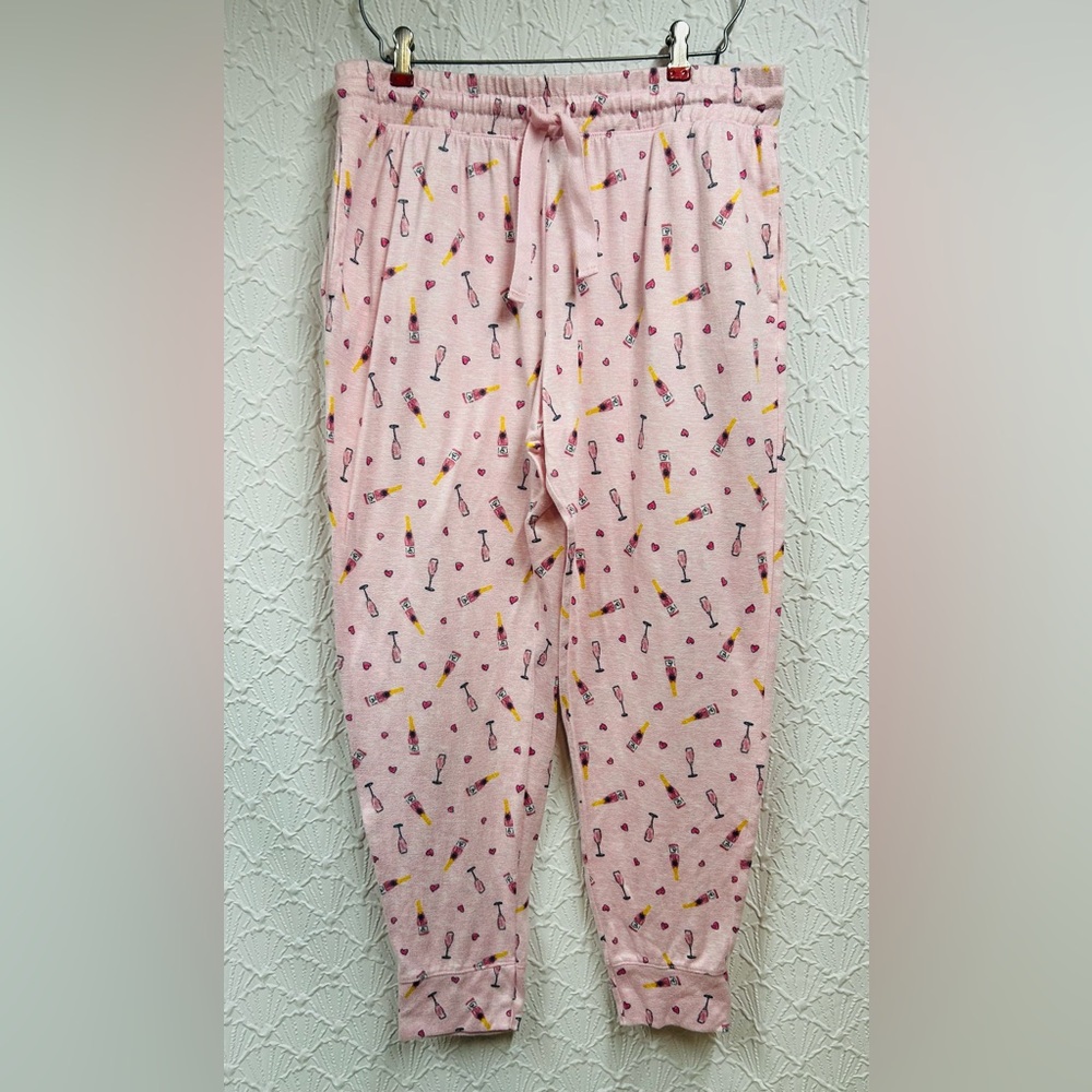 Jaclyn Intimates Large Pink Champagne PJ pants